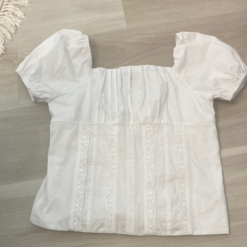 Forever 21 White Puff Sleeve Blouse